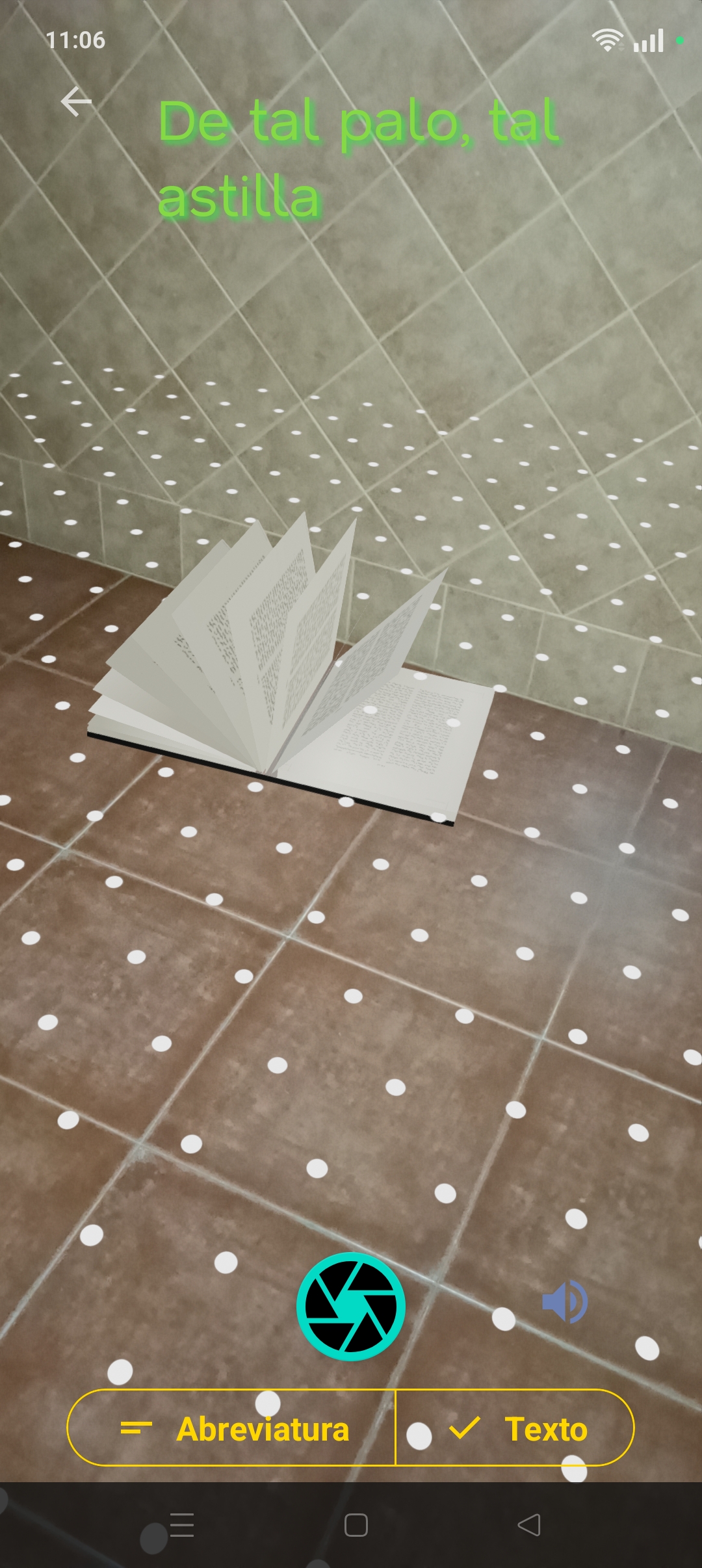 Elige Texto Pro Phone Augmented Reality Text