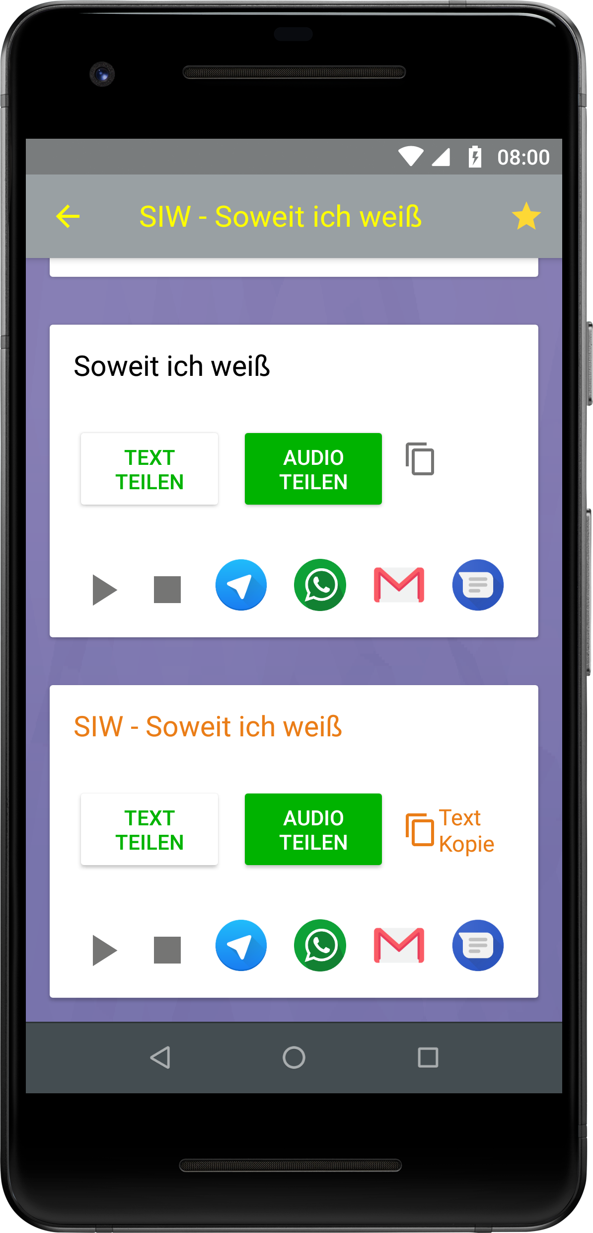 Wähle Text Pro Phone Copy Lingo Text