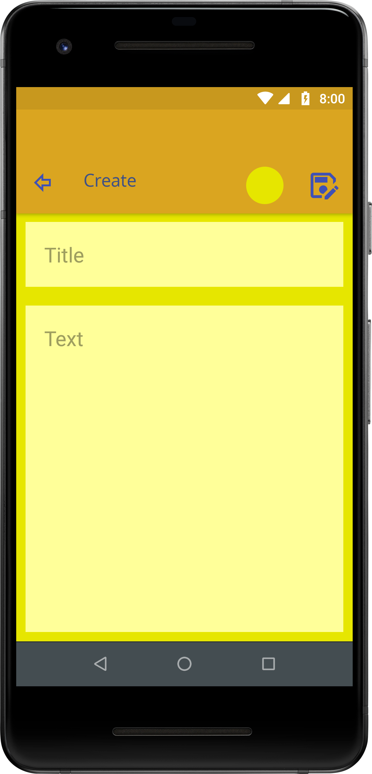 Note2Voice Teléfono Crear Nota