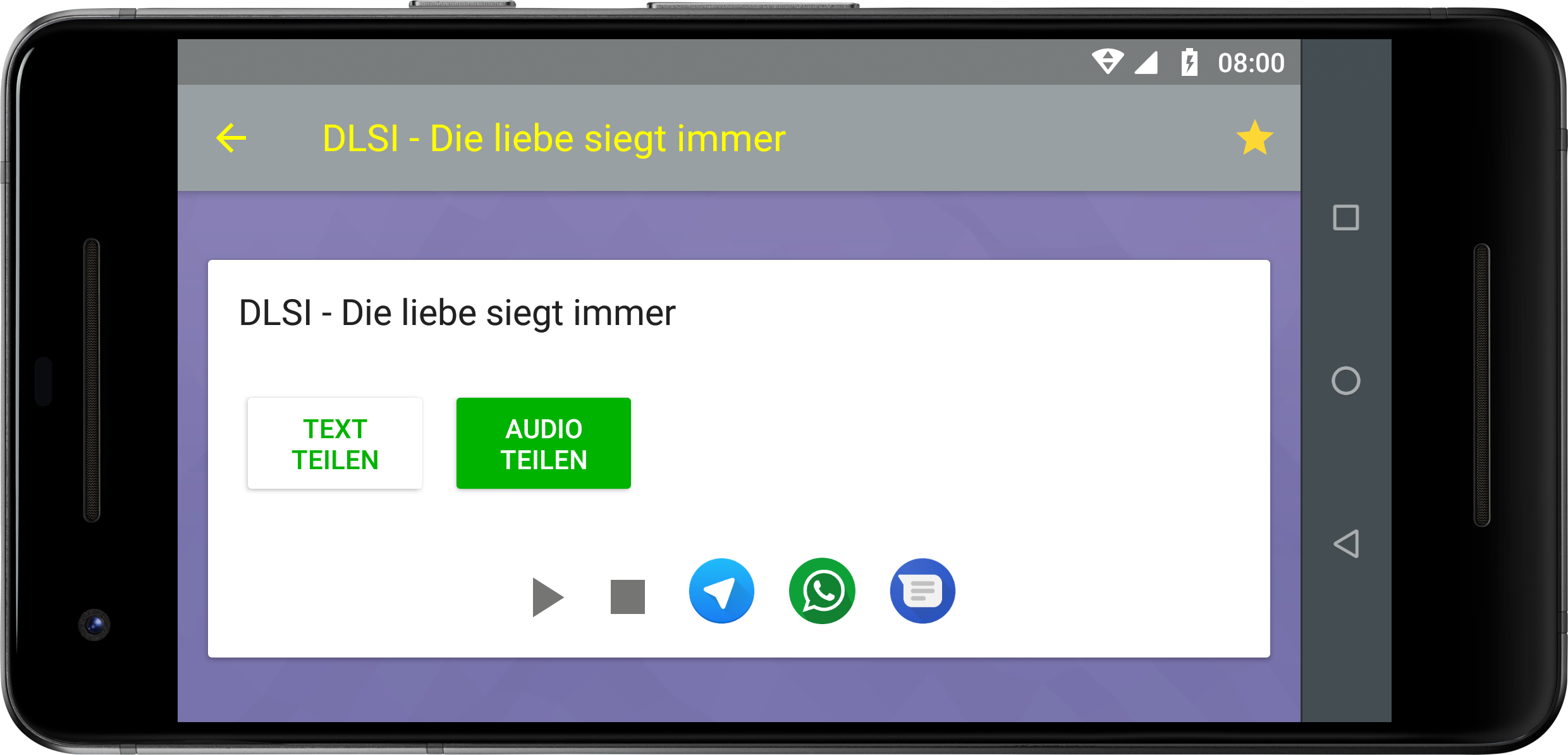 Wähle Text Lite Teléfono Compartir Abreviatura Texto Con Apps Apaisada